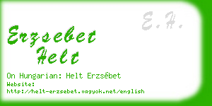 erzsebet helt business card